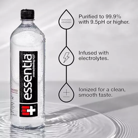 Essentia Water LLC , 99.9% Pure, Infused with Electrolytes for a Smooth Taste, p