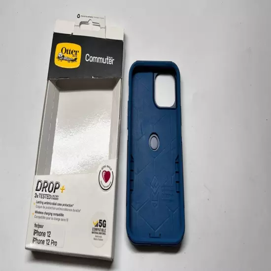 Otterbox iPhone 12 and Pro Commuter Series Case Bespoke Way Blue