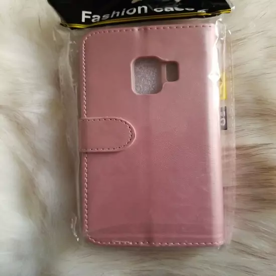 Fashion Case wallet compatible with galaxy Cover S9/G960 pink Gold Women's 