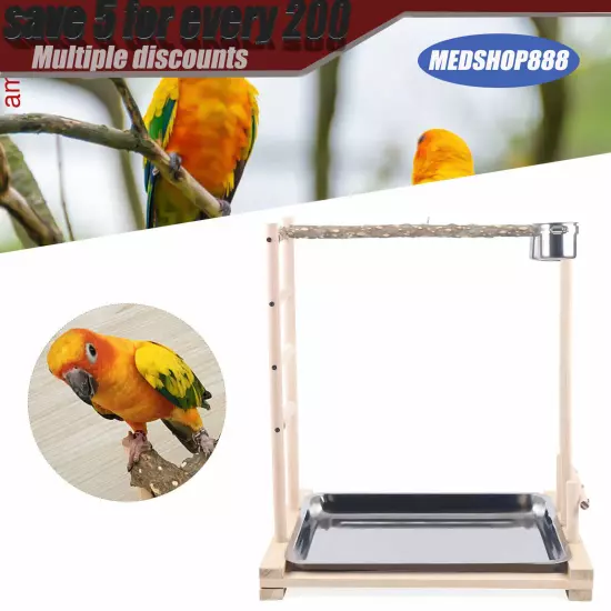 Parrot Wood Stand Game Playing Stick Frame Stick Frame Bird Training Tree Toy