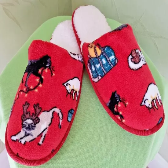 VERA BRADLEY HOLIDAY CATS MEOW ROBE or SLIPPERS:NWT CATS MEOW Limited Edition