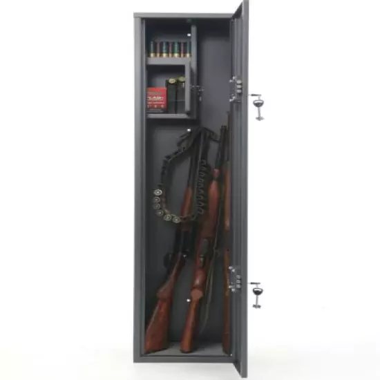 Buffalo 1320 Gun Rifle Shotgun Metal Security Cabinet Safe Storage Case Rack