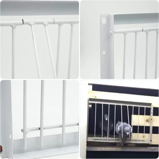 11.8In/30Cm Pigeon Cage Door One Way Entrance Door Bird T Trap Birdcage Iron Wir