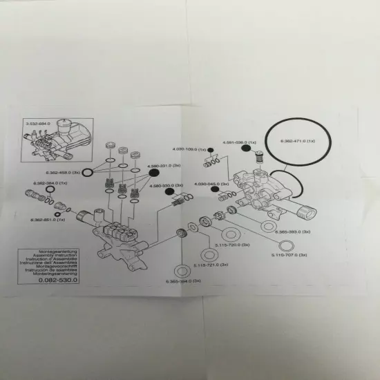 Genuine OEM Karcher 2.884-214.0 Pump Set Rebuild Kit 28842140