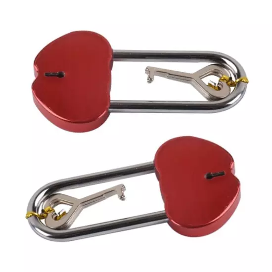 Love Shape Antique Padlock with for Key Notebook Stationery Accessories Pad