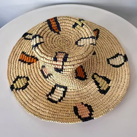 Greenpacha Free People Handmade In Ecuador $270 Grace Bag Sun Hat Leopard