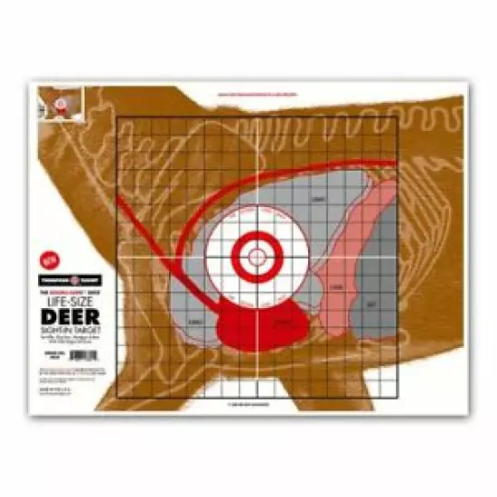 Thompson Target | Life-Size Deer Big Game Hunting Sight-In Targets - 19"x25"