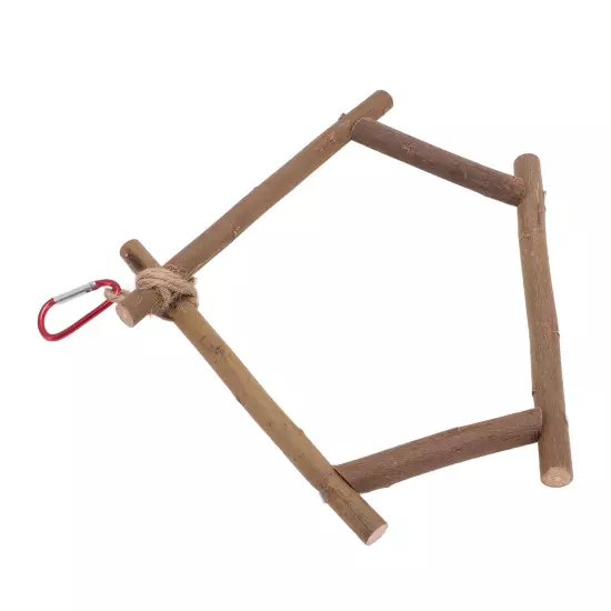 Bird Swing Perch Wooden Standing Climbing Toy Cage Perch For Budgie Cocka