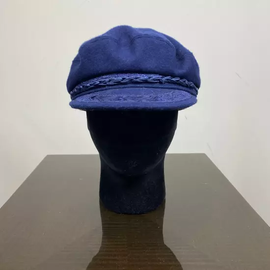 Goorin Bros Greek Fishmerman's Wool Cap Hat Size 59 - 7 3/8 Made in Greece