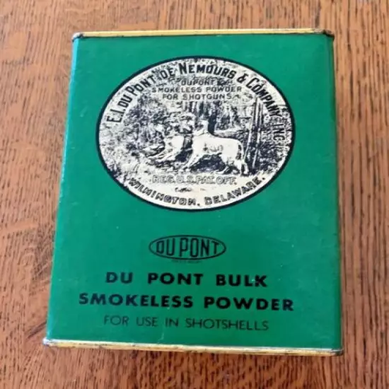 DU PONT SMOKELESS POWDER CAN * EMPTY 