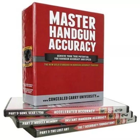 Master Handgun Accuracy Training Concealed Carry University Series 6 Hour 3 DVD 