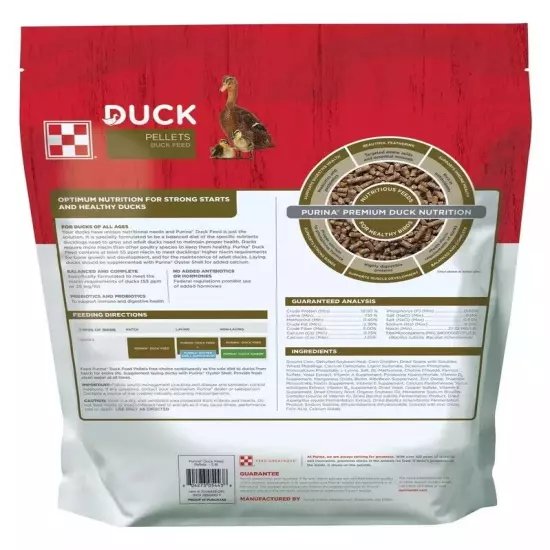 Purina | Nutritionally Complete Duck Feed for All Life-Stages | 5 Pound 5 lb....