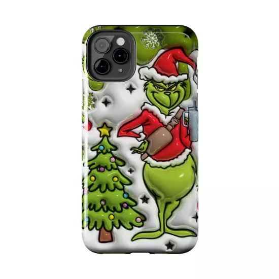 Grinch Tough Phone Cases Samsung S20 S21 S22 S23 Iphone 15 14 13 12 11