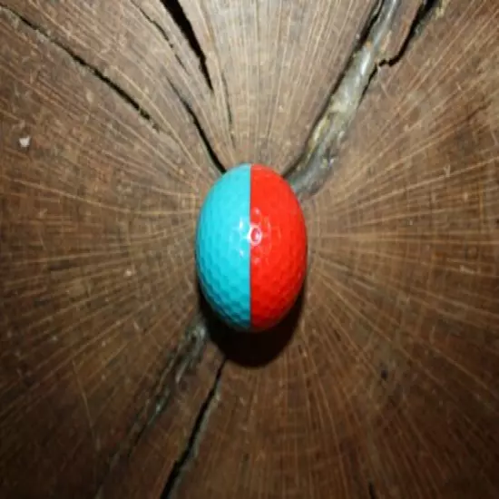 VINTAGE TEAL AND RED PING EYE 2 GOLF BALL MUST SEE!!!!! RARE!!!!!