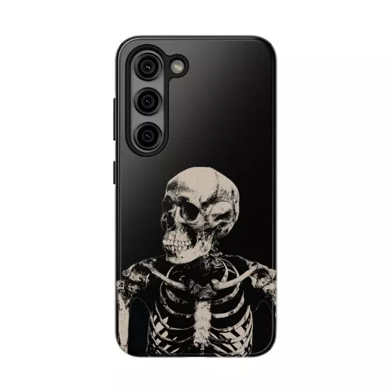 Dark Skeleton Skull Tough iPhone & Samsung Galaxy Cases Cover, Gift For Men