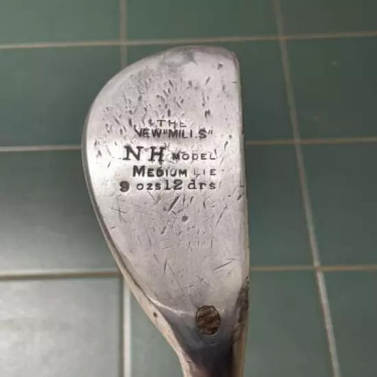 Hickory Golf Club WM Mills Standard Golf Co Aluminium NH Model Long Nose Putter