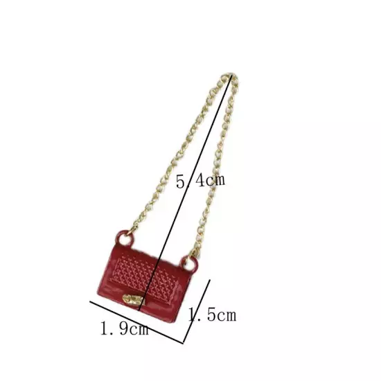 Fashion Shoulder Casual Bag For 11.5" Doll Metal Handbags 1/6 Dolls Accessories