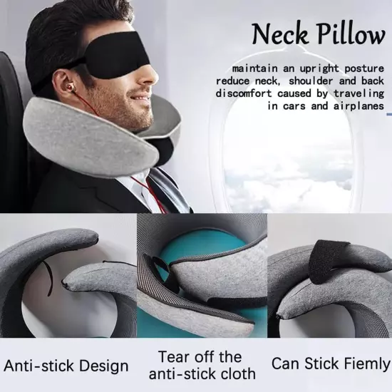 Wander Plus Travel PillowNeck Pillow for TravelingAirplane Pillow Flight Pill...