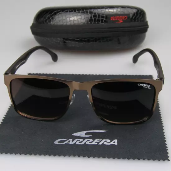 Men's Women Retro Sunglasses Unisex Matte Black Metal Frame Carrera Glasses C37