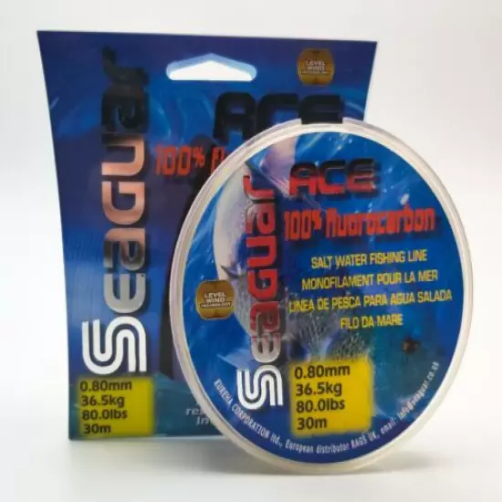 Seaguar Ace Fluorocarbon 0.80mm 36.5kg/80lbs 30mt