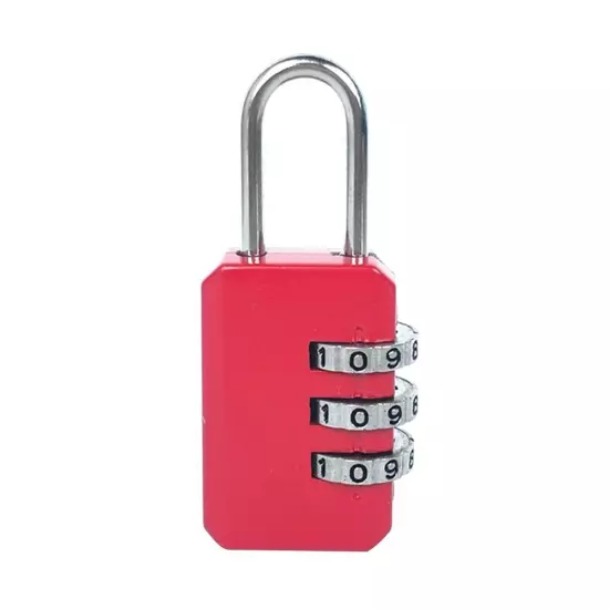 Padlock Dormitory Cabinet Lock Backpack Zipper Lock 3 Digit Password Lock