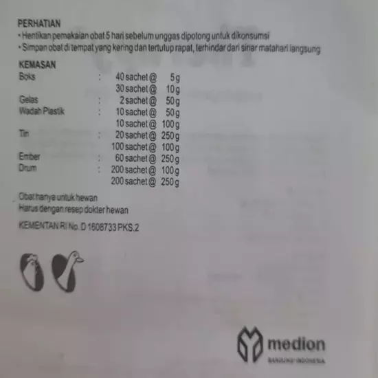 2x50gr Therapy Broad Spectrum Antibiotic For Poultry