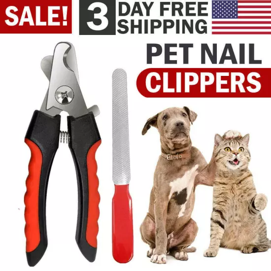 Dog Nail Clippers Nail Trimmer With Safety Guard Razor Pet Grooming