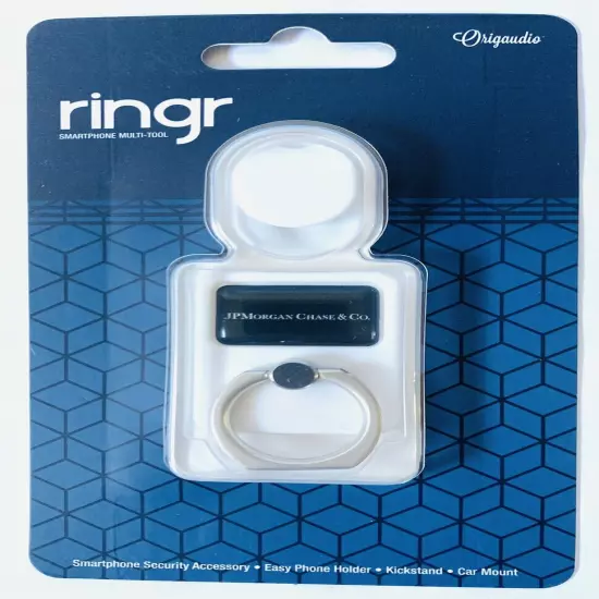 New RINGR Smartphone Holder Stand JP MORGAN CHASE BANK Kickstand Multi Tool