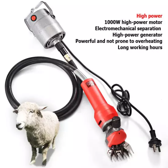 1000WElectric Goat Sheep Shearing Machine Clipper Shear Cutter Wool Scissor 220V