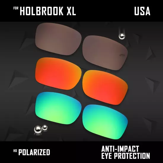 Anti Scratch Polarized Replacement Lenses for-Oakley Holbrook XL OO9417 Options