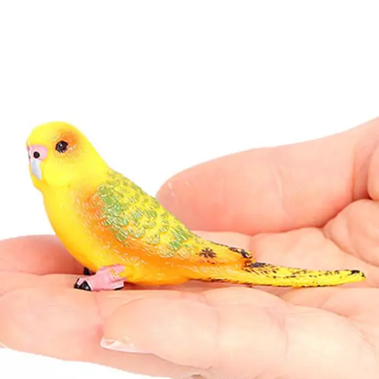 Parrot Animal Mod Budgie Parrot Bird Figurine Parakeet Birds Garden Orname D1P0