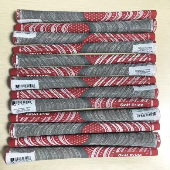 13Pcs Golf Pride New Decade MCC Multicompound Standard Red Golf Club Grips Wrap