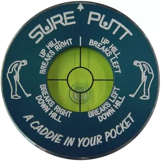 Sure Putt Pro Golf Putting Aid - Blue - Read Greens & Lower Your Scores!