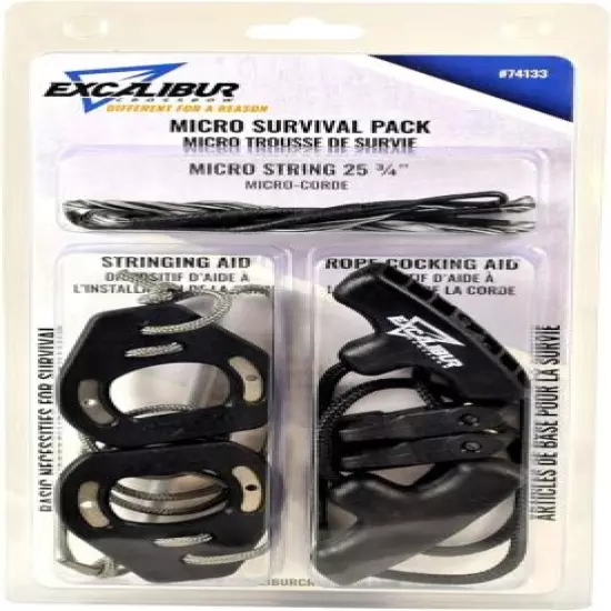 Excalibur Micro Survival Pack w/ Micro String, Rope Cocker and Stringing Aid