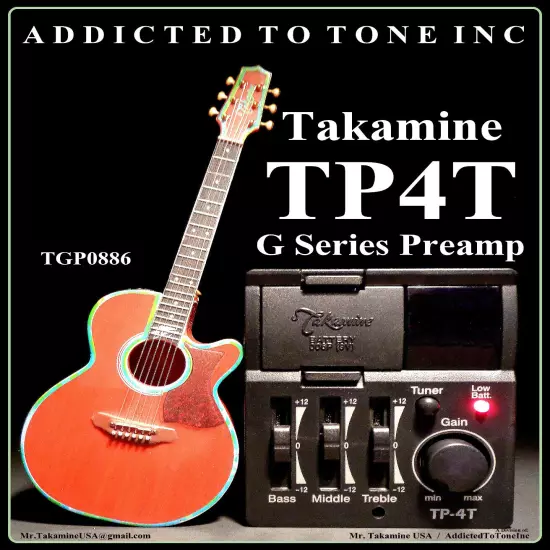 Takamine G Series TP4T Preamp / NOS / Original Revision / Authorized Dealer