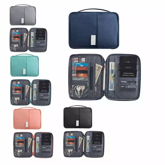 Multi-functional waterproof passport holder travel document wallet RFID bag