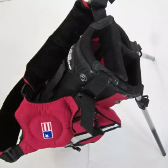 US Kids 21" Unisex Dual Strap Stand Golf Bag, Red & Black