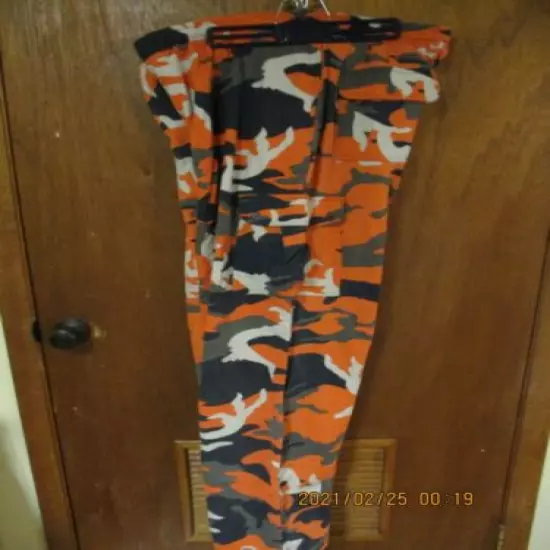 Boulder Creek Men's Orange Camo Pants 2XL Tall 2X 40 x 34 Thermo Lined Fleece