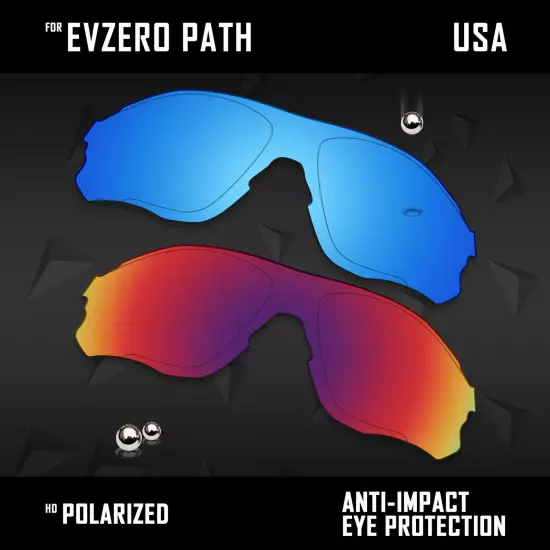 Anti Scratch Polarized Replacement Lenses for-Oakley EVZero Path OO9313 Options