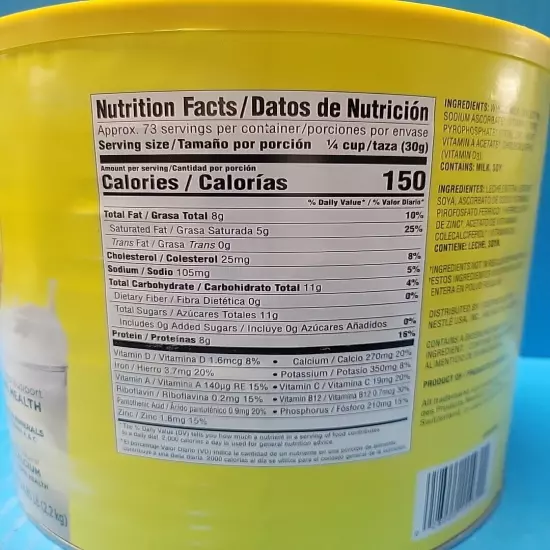 Nestle Nido Fortificada Powdered Milk Drink - 4.85lbs