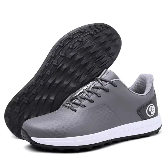 Comfortable Golf Shoes Men's Non-Slip Sneakers Waterproof Spikeless Golf Shoes