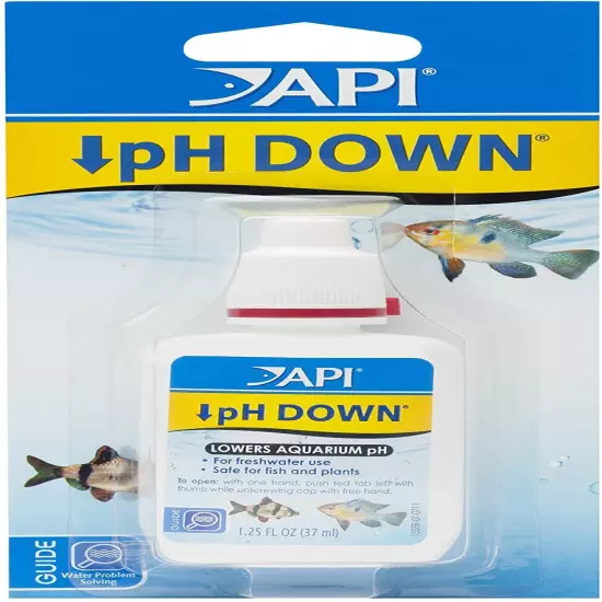 API pH Down For Freshwater Aquariums Safe For Fish & Plants 1.25-Ounce Bottle