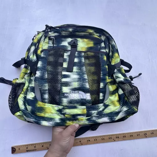 North Face Backpack Angkor Hiking Travel Daily School Laptop Yellow Black