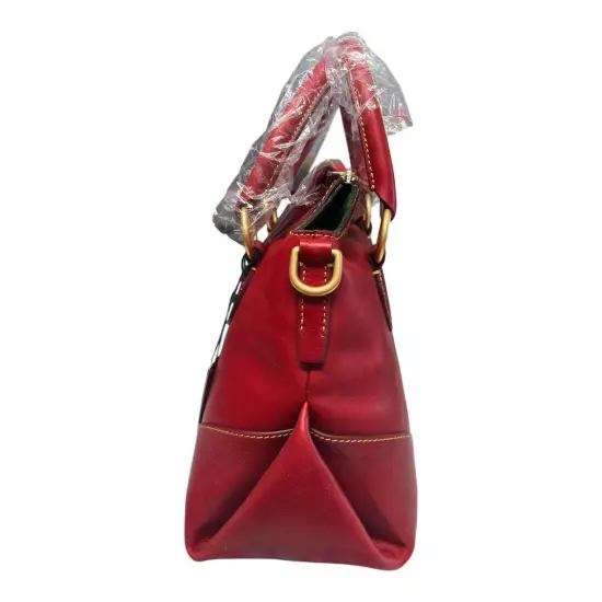 Dooney & Bourke Florentine Satchel 38~Red Italian Leather Handle and Strap NWT