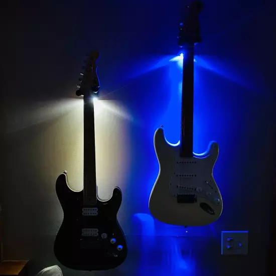 LED Light Up Guitar Wall Mount Hangers, Your Guitar Will Thank You!