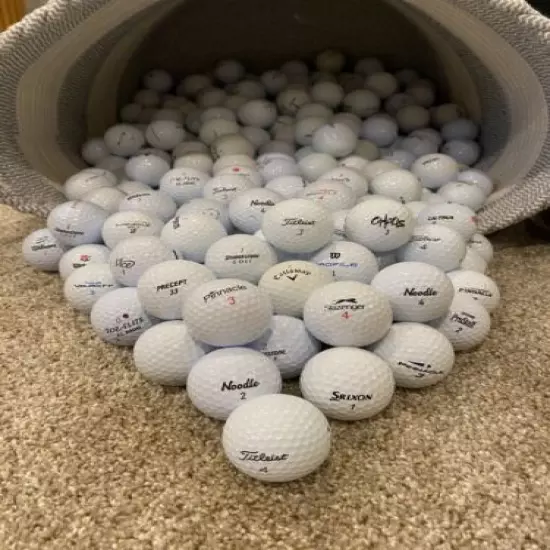 55 Golf Balls 4A-5A Grade Assorted Brands 50 White and 5 Colored SHIPS FREE! ⛳️