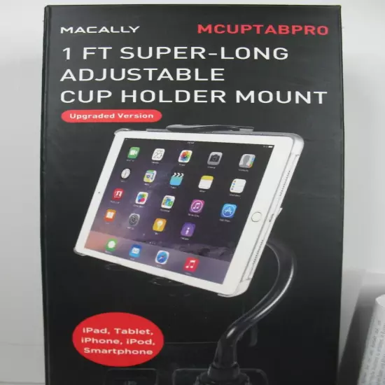 MACALLY Cup Holder 12" Iphone, Ipad Smart Phone or Tablet PC MCUPTABPRO Vehicle