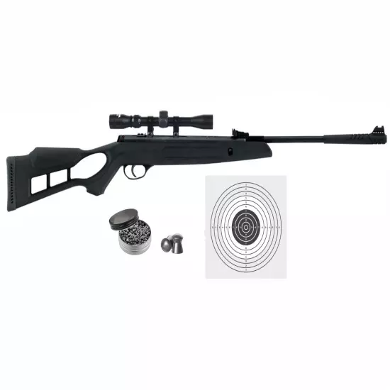 Hatsan Edge Spring Combo Break Barrel .177 Cal Air Rifle w/ Targets and Pellets