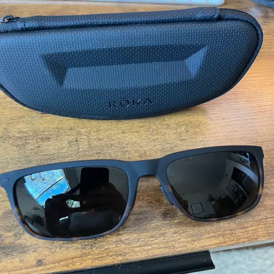 ROKA Barton 2.0 Sunglasses Matte black/Matte campfire tortoise frame - MSRP $205