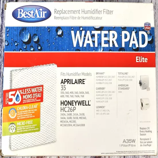 BestAir Replacement Humidifier Filter Water Pad A35W Aprilaire Honeywell HC26P